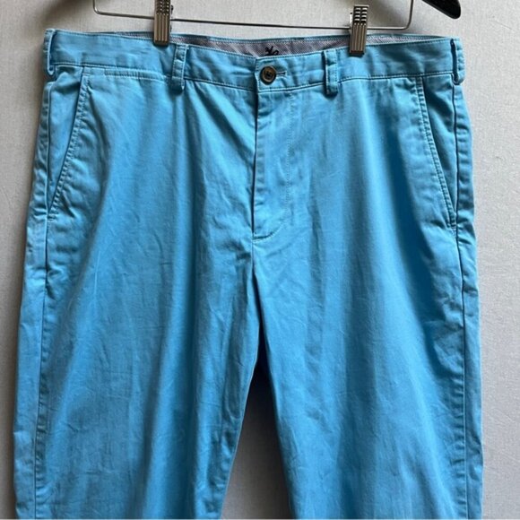 Brooks Brothers cotton twill sky blue chino trouser pants Sz 36 - Picture 4 of 13